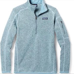 NWOT Patagonia Better Sweater Quarter-Zip Fleece Pullover Steam Blue Size Small